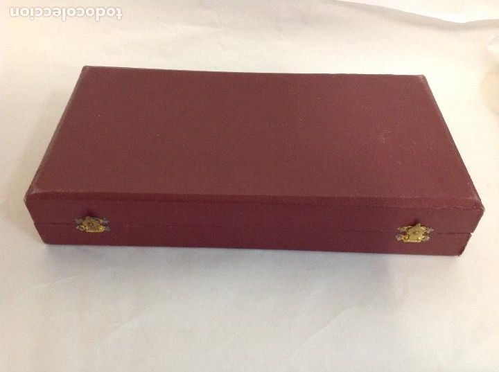 Vintage: Estuche para cubiertos Plata Maneses. A&ntilde;os 60