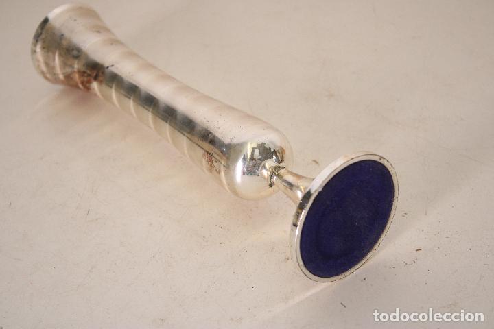Vintage: violetero de metal plateado - Foto 3