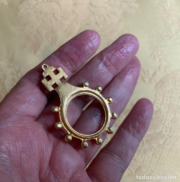 Vintage: ROSARIO DE DEDO DE ALUMINIO DORADO - Foto 6