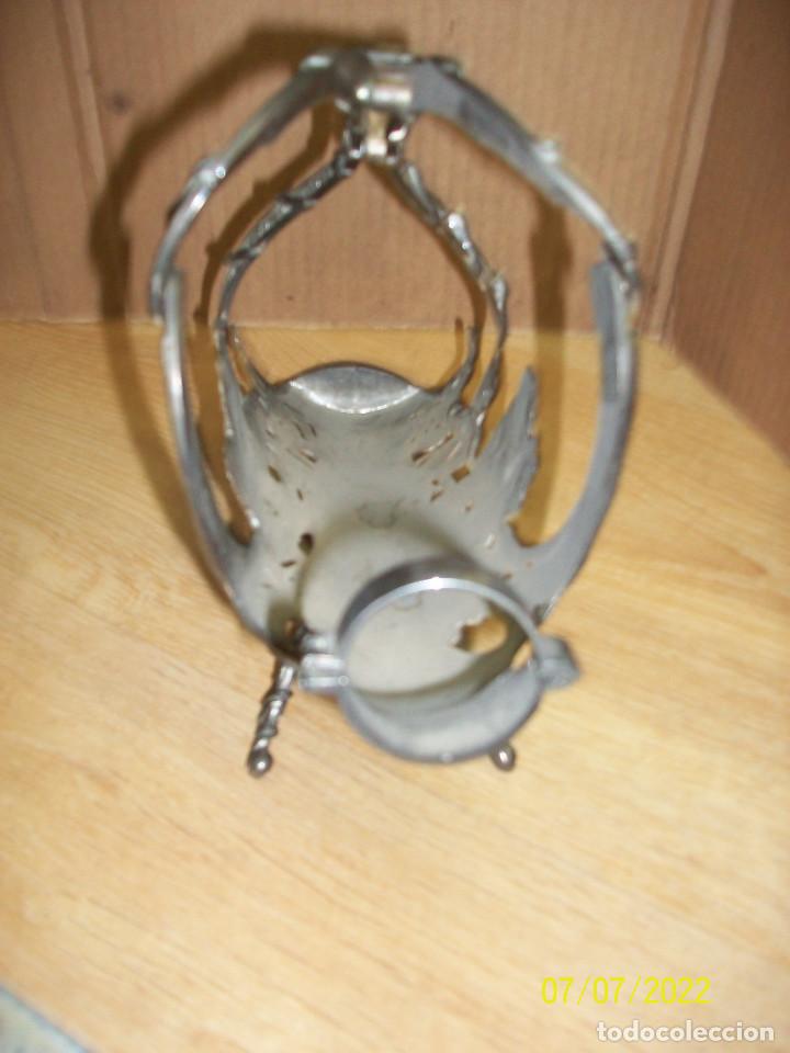 Vintage: PORTA BOTELLA PLATEADO - Foto 4