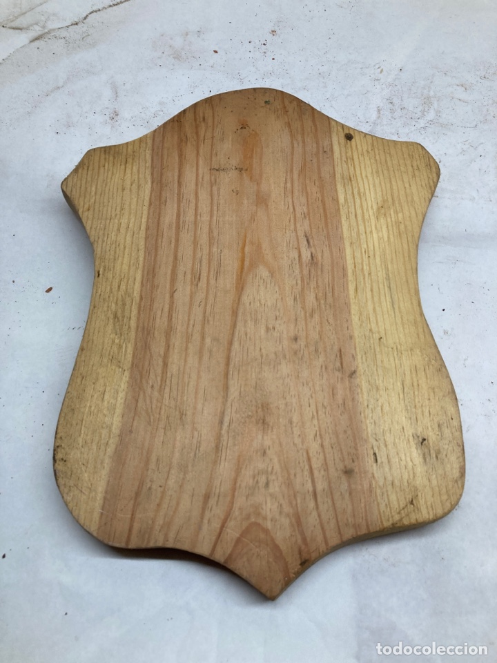 Vintage: Base de madera para escudo - Foto 3