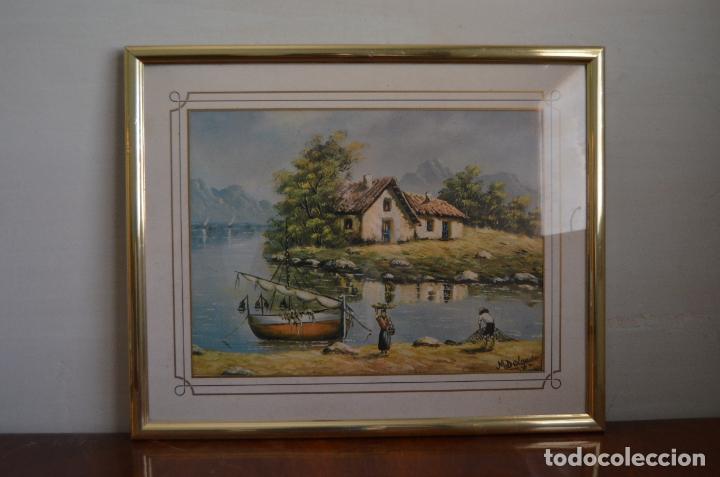 Vintage: Pareja de cuadros costeros - Foto 2