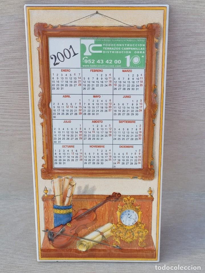 Vintage: Calendario publicitar de cer&aacute;mica, hecho en Espa&ntilde;a, 2001, Todoconstruccion,28x14cm