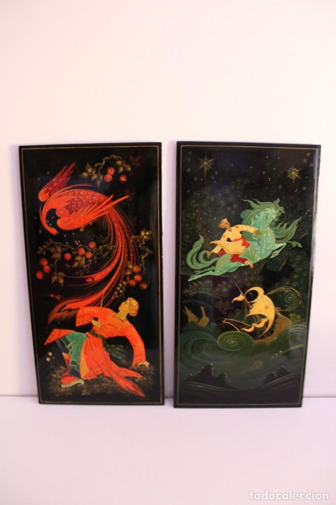 Vintage: 2 CUADROS ORIENTALES - Foto 1