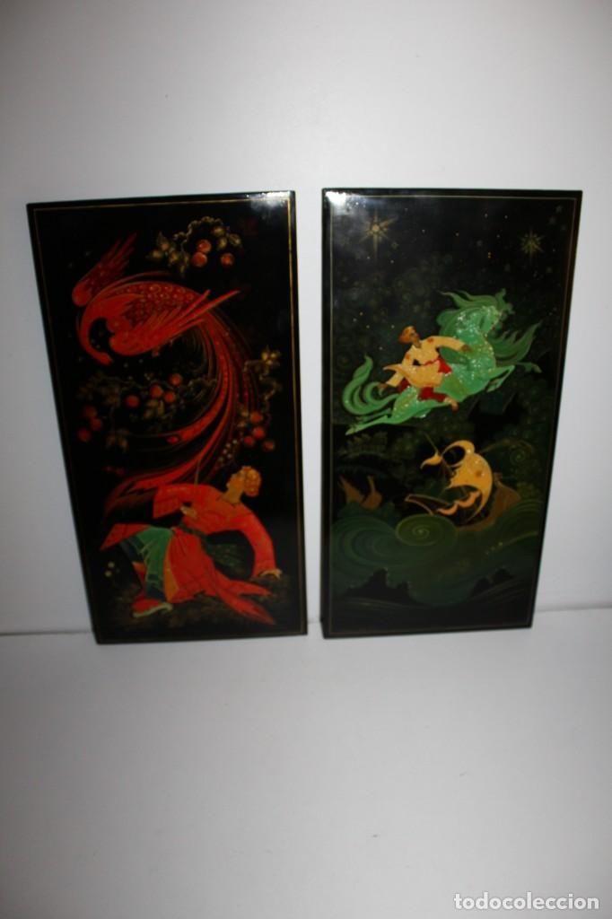 Vintage: 2 CUADROS ORIENTALES - Foto 3