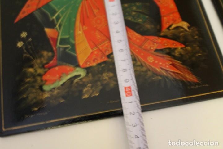 Vintage: 2 CUADROS ORIENTALES - Foto 8
