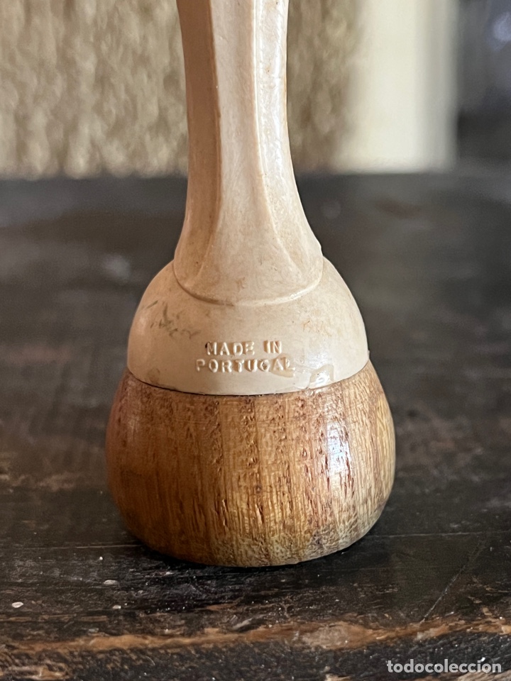 Vintage: VIRGEN DE F&Aacute;TIMA. De resina con base de madera - Foto 3