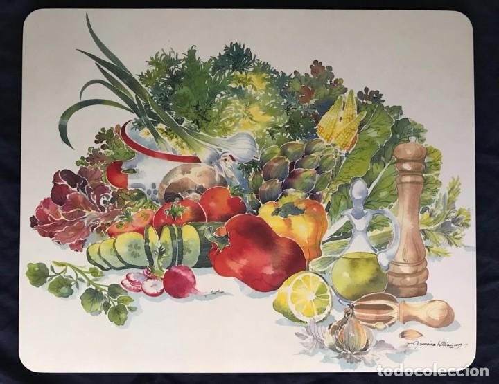 Vintage: PRECIOSA Y DECORATIVA TABLA DE COCINA DE MADERA. VERDURAS. VINTAGE. A ESTRENAR