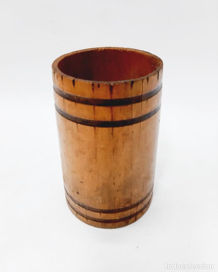 Vintage: Copa de madera antigua - Foto 2
