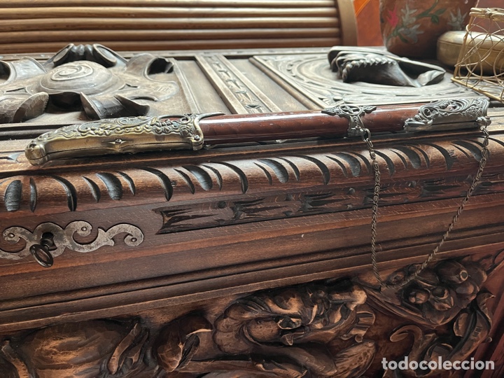 Vintage: SS Funda de espada o sable con adornos de metal - Foto 1