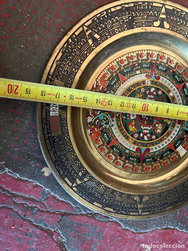 Vintage: M&Eacute;XICO. Plato de chapa pintado. - Foto 2