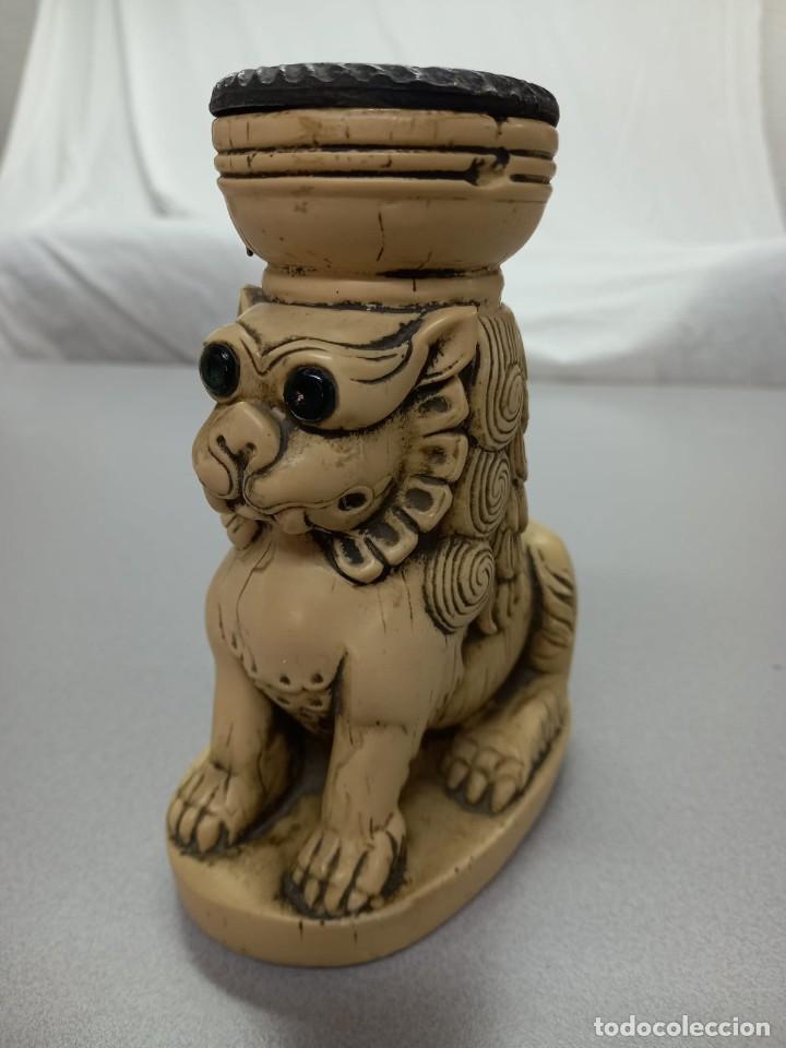 Vintage: Portavelas Perro/Le&oacute;n Foo - Foto 1