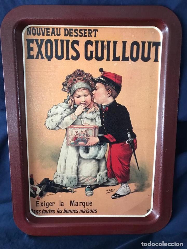 Vintage: PRECIOSA BANDEJA DE METAL EXQUIS GUILLOUT. NI&Ntilde;OS DE &Eacute;POCA. VINTAGE. A ESTRENAR