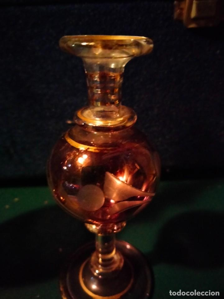 Vintage: Peque&ntilde;as Botellas para perfume vintage decorativa de cristal fino