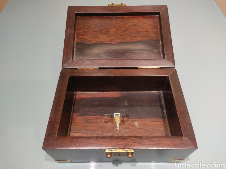 Vintage: Caja de teca con decoraci&oacute;n marinera - Foto 4