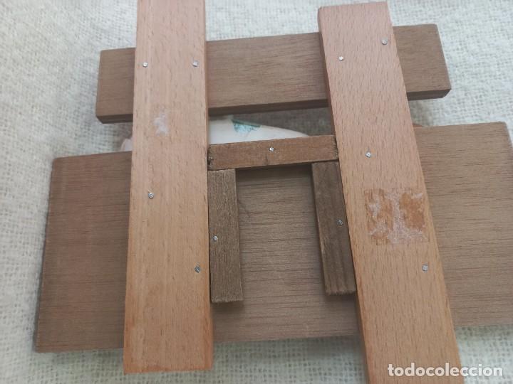 Vintage: CUADRO-RELIEVE (NI&Ntilde;O CON PERRO) madera - Foto 6