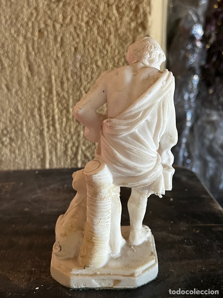 Vintage: Figura de anciano con bast&oacute;n y perro. - Foto 4
