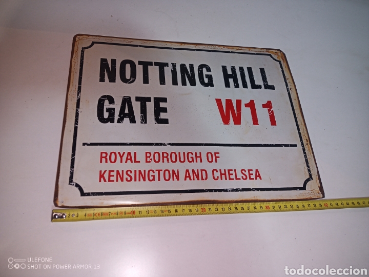 Vintage: Cartel chapa Notting Hill - Foto 2