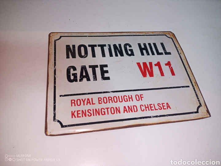 Vintage: Cartel chapa Notting Hill - Foto 1