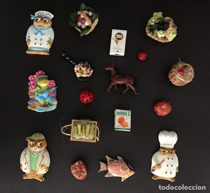 Vintage: GRUPO DE 17 ORIGINALES IMANES DECORATIVOS VARIADOS. VINTAGE. LOTE 2. A ESTRENAR
