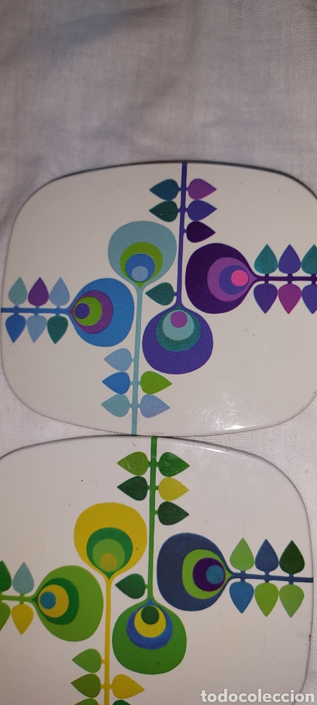 Vintage: 6 POSAVASOS A&Ntilde;OS 70 - Foto 7