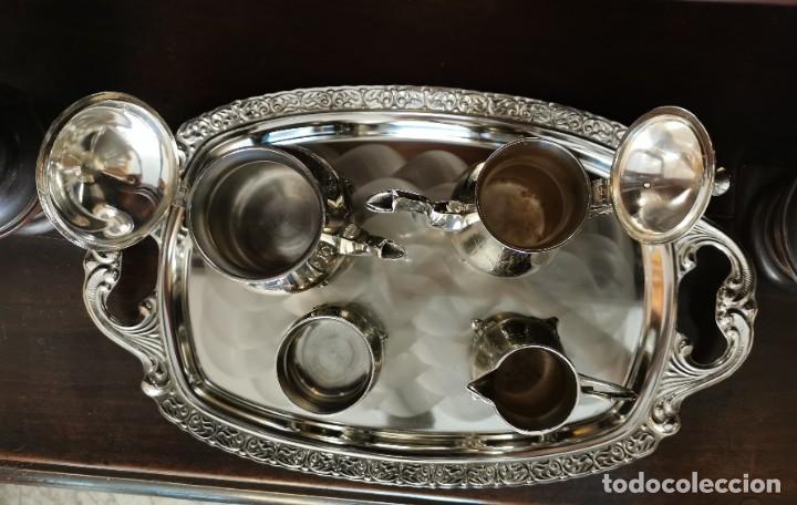 Vintage: JUEGO DE CAF&Eacute; Y TE PLATEADO - Foto 10