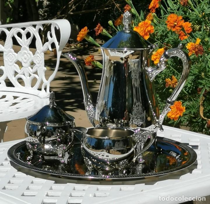 Vintage: JUEGO DE CAFE PLATEADO VINTAGE - Foto 1
