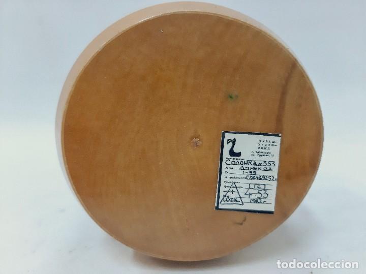 Vintage: Copa Madera Pintada Floral Vintage - Foto 5