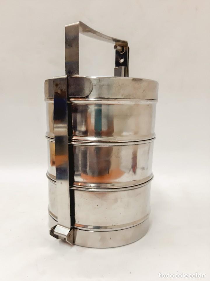 Vintage: Fiambrera Vintage Inox 3 Pisos