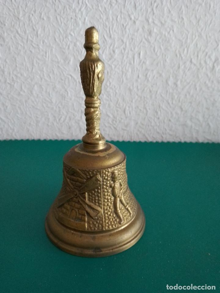 Vintage: Campana metal dorada. - Foto 4
