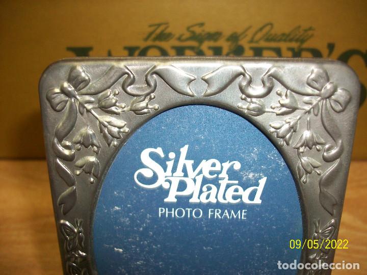 Vintage: PORTARETRANO PLATEADO - Foto 3