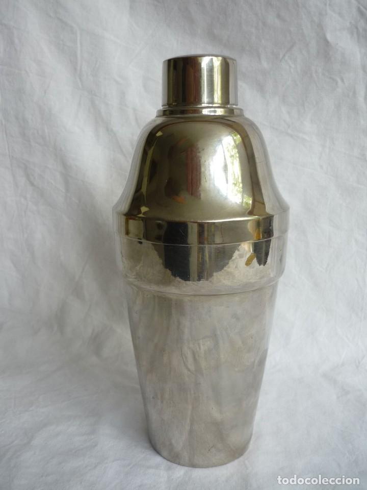 Vintage: Coctelera de lat&oacute;n plateado - Foto 4