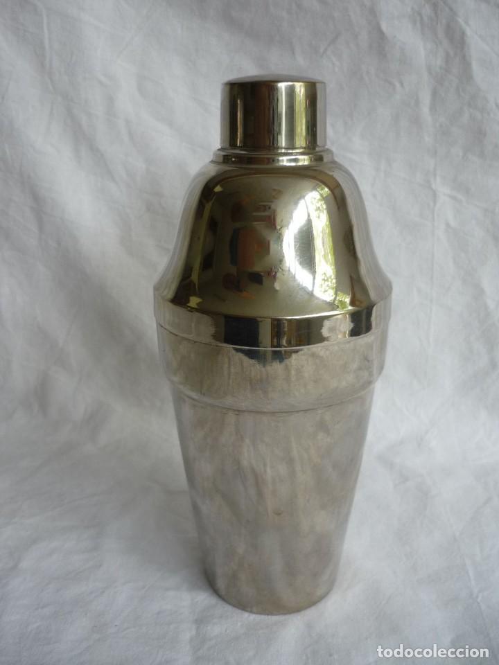 Vintage: Coctelera de lat&oacute;n plateado - Foto 5