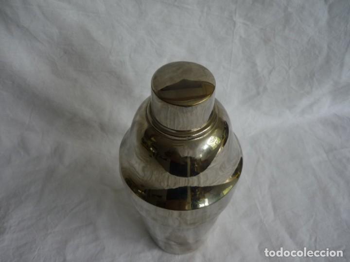 Vintage: Coctelera de lat&oacute;n plateado - Foto 6