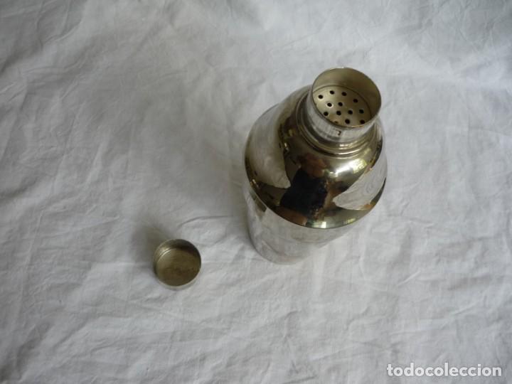 Vintage: Coctelera de lat&oacute;n plateado - Foto 8