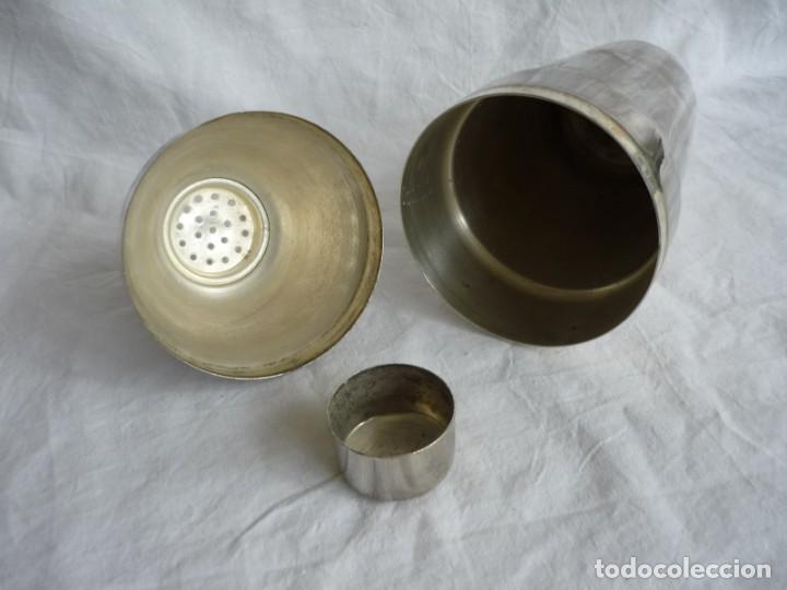 Vintage: Coctelera de lat&oacute;n plateado - Foto 9