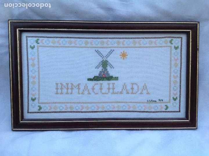 Vintage: Cuadrito de punto de cruz
