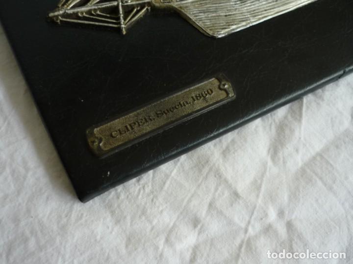 Vintage: Cuadro con barco en relieve Cliper 1860 - Foto 4