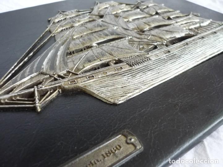 Vintage: Cuadro con barco en relieve Cliper 1860 - Foto 5