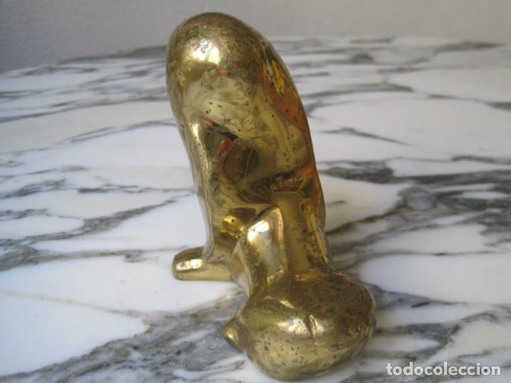 Vintage: PERRO DE BRONCE MACIZO - FIGURA METAL - Foto 2