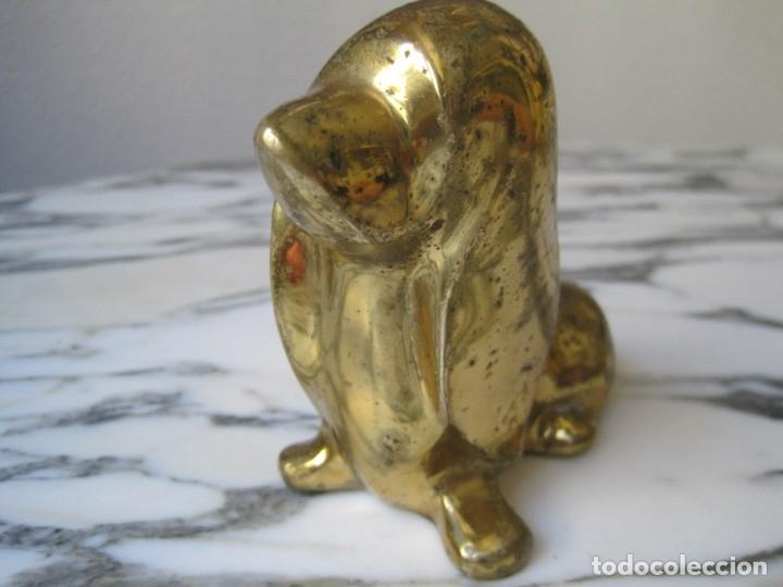 Vintage: PERRO DE BRONCE MACIZO - FIGURA METAL - Foto 5