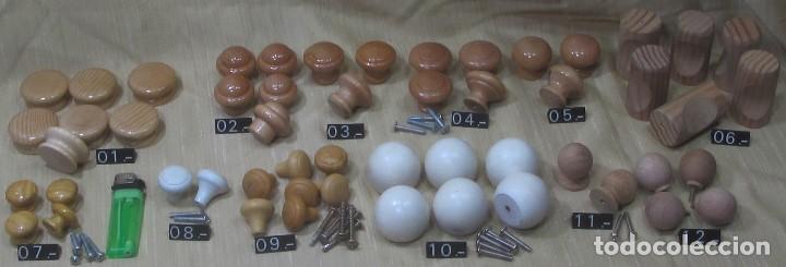 Vintage: 49 Pomo Tirador MADERA surtidos.