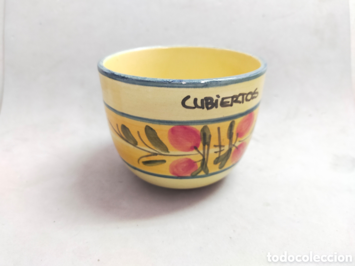 Vintage: RECIPIENTE DE CERAMICA PARA CUBIERTOS. - Foto 2