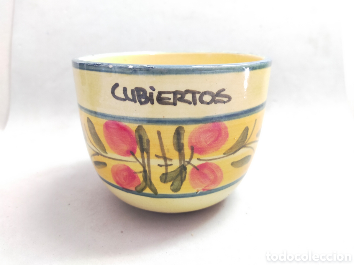 Vintage: RECIPIENTE DE CERAMICA PARA CUBIERTOS. - Foto 7