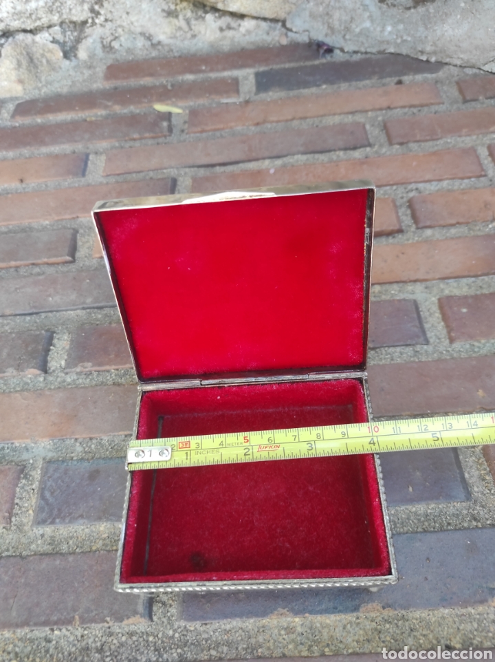 Vintage: Caja joyero de alpaca - Foto 6