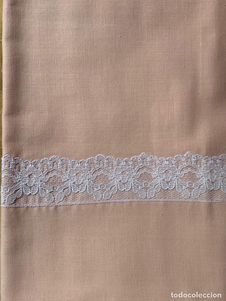 Vintage: CUNA, SABANA DE CUNA VINTAGE ROSA ALGOD&Oacute;N - Foto 4