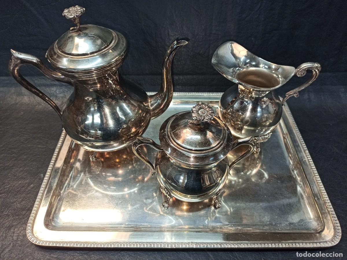 Vintage: Elegante conjunto de cafe. 4 piezas. C68