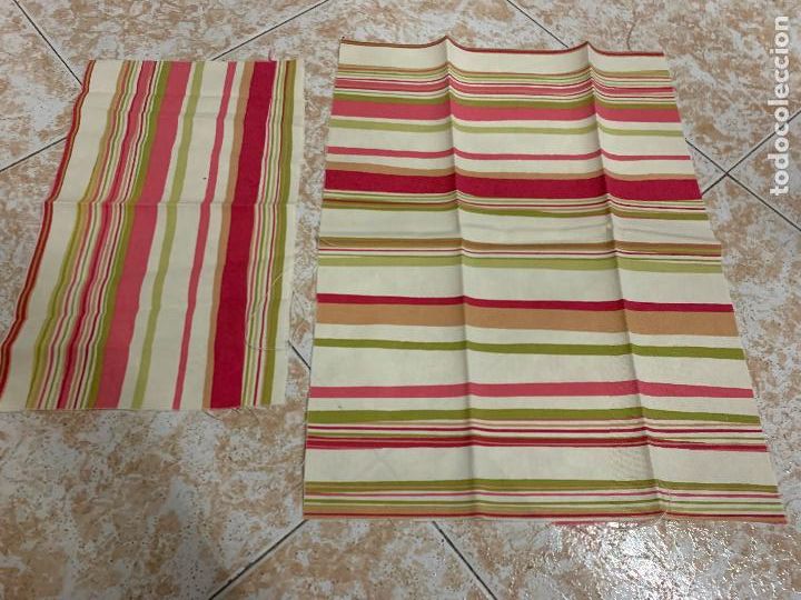 Vintage: Peque&ntilde;os retales de tela, ideal patchwork, necesee&hellip;&hellip;. 33x44cms y 20x34cms - Foto 1