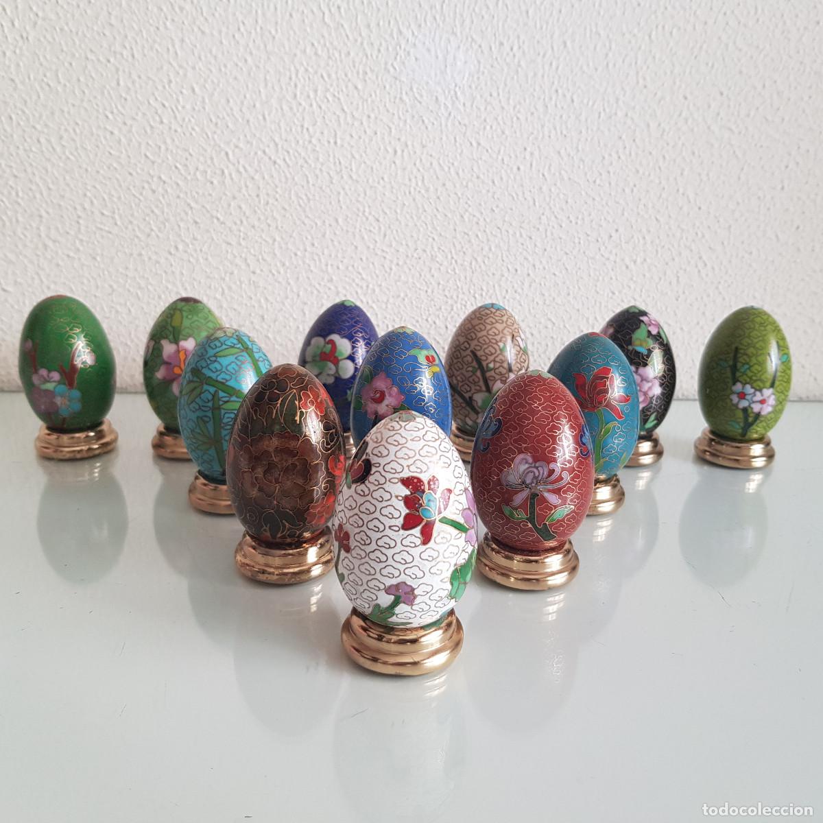 Vintage: HUEVOS DE CLOISONNE - Foto 1
