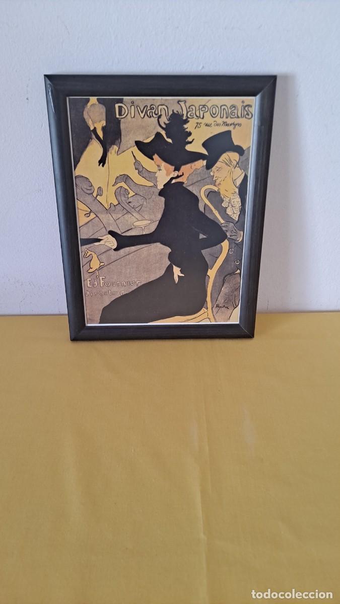 Vintage: CUADRO CON LAMINA DE DIVAN JAPONAIS - Foto 1